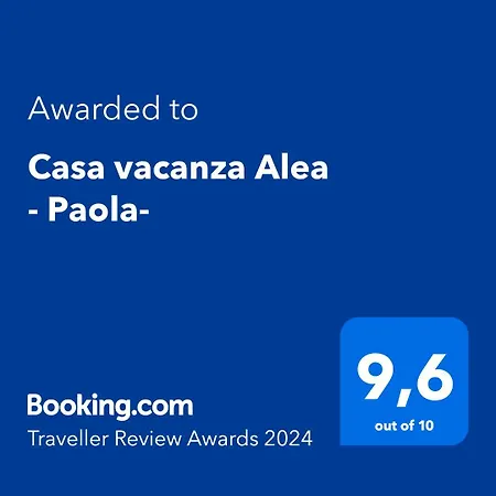 Casa Alea - Turistico - Paola- 아파트 *